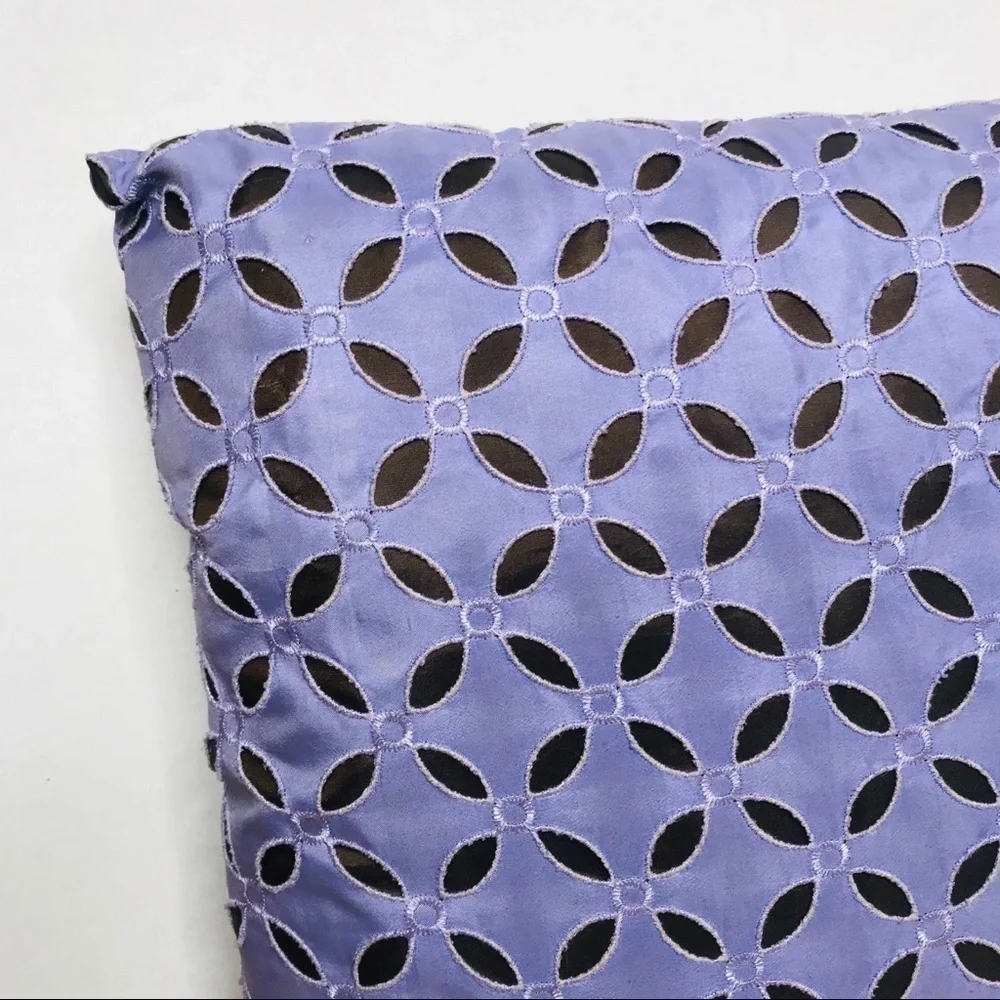 PIER 1 Lavender and Chocolate Square Accent Pillow